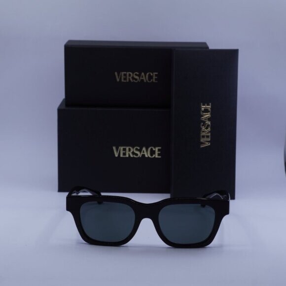 Versace VE4486 GB1/87 Square Sunglasses – Black/Grey - Picture 2 of 10